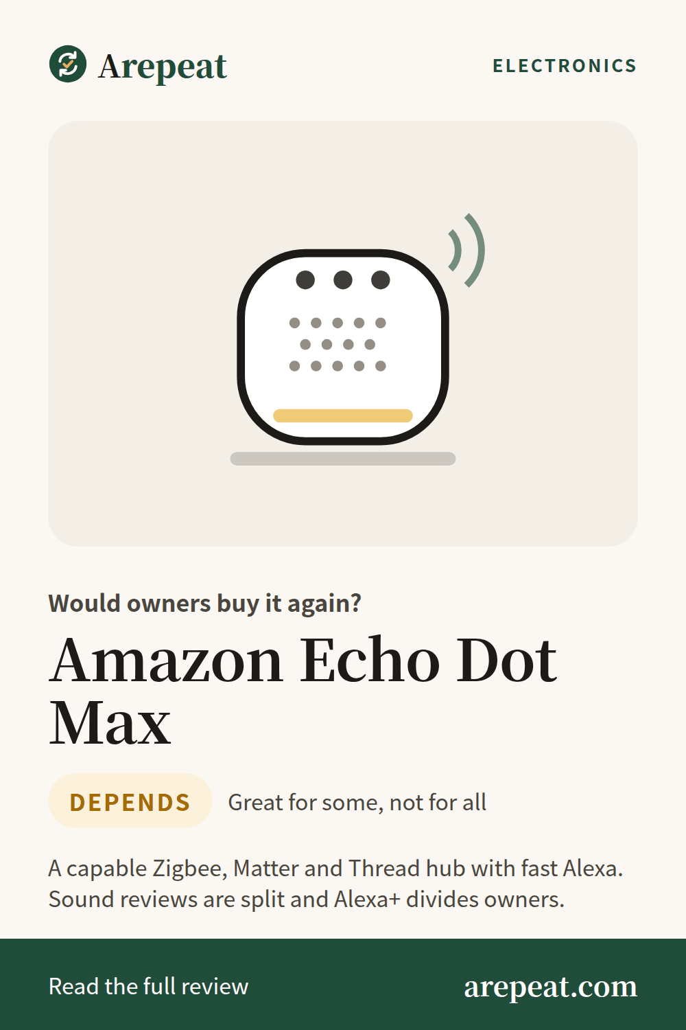 Amazon Echo Dot Max review: would owners buy it again?