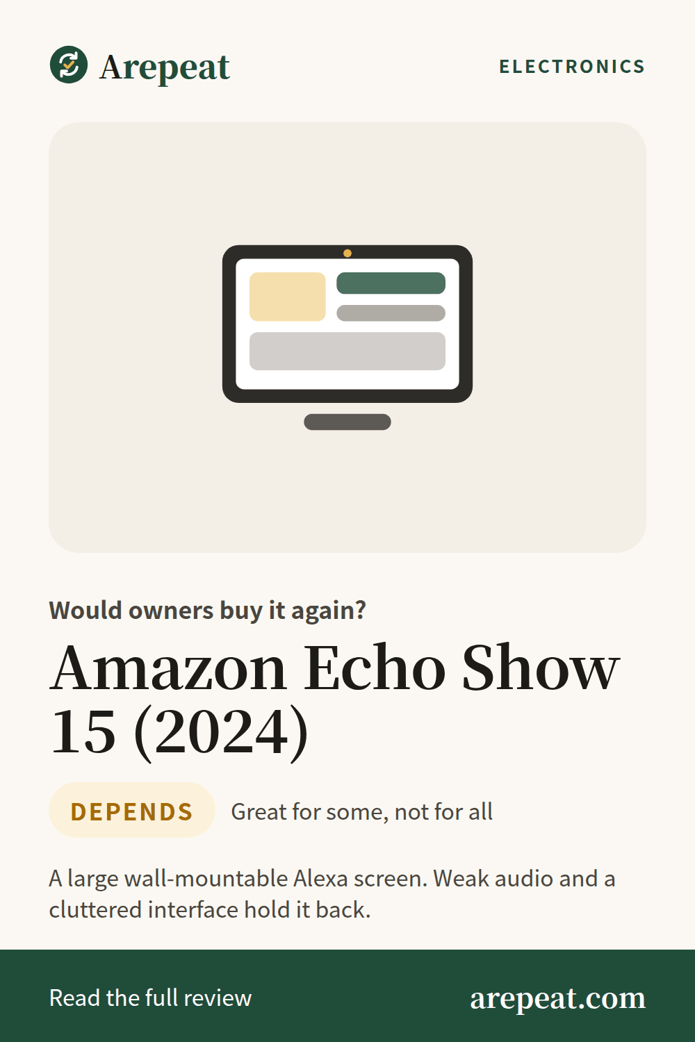 Amazon Echo Show 15 (2024) review: would owners buy it again?