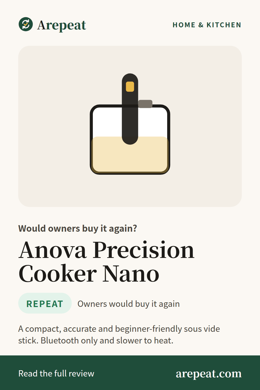 Anova Precision Cooker Nano review: would owners buy it again?