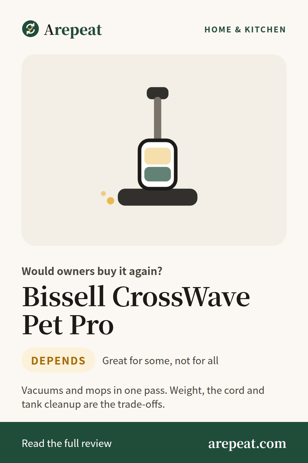 Bissell CrossWave Pet Pro review: would owners buy it again?