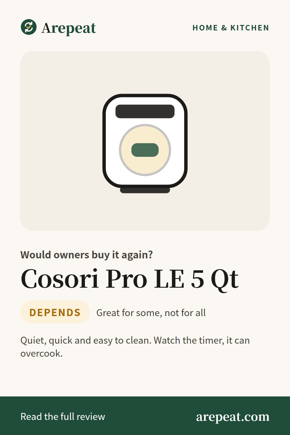 Cosori Pro LE 5 Qt review: would owners buy it again?