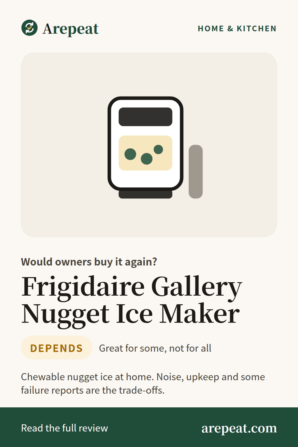 Frigidaire Gallery Nugget Ice Maker review: would owners buy it again?