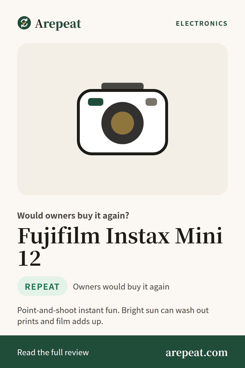 Fujifilm Instax Mini 12 review: would owners buy it again?