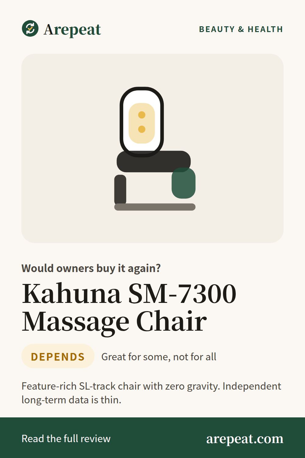 Kahuna SM-7300 Massage Chair review: would owners buy it again?