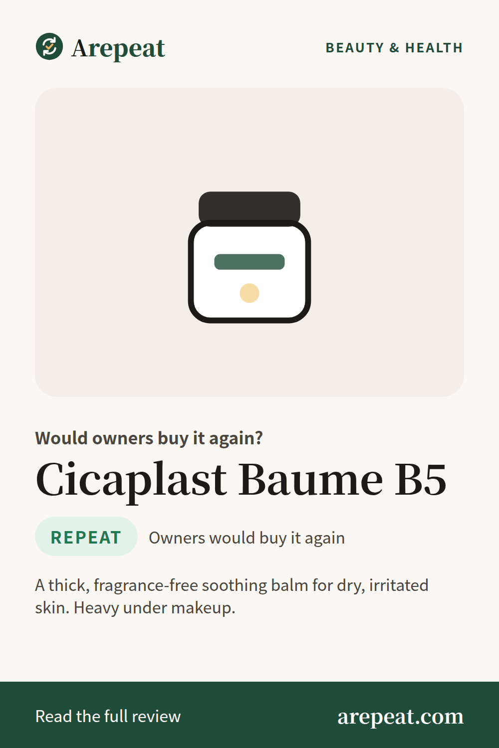 Cicaplast Baume B5 review: would owners buy it again?