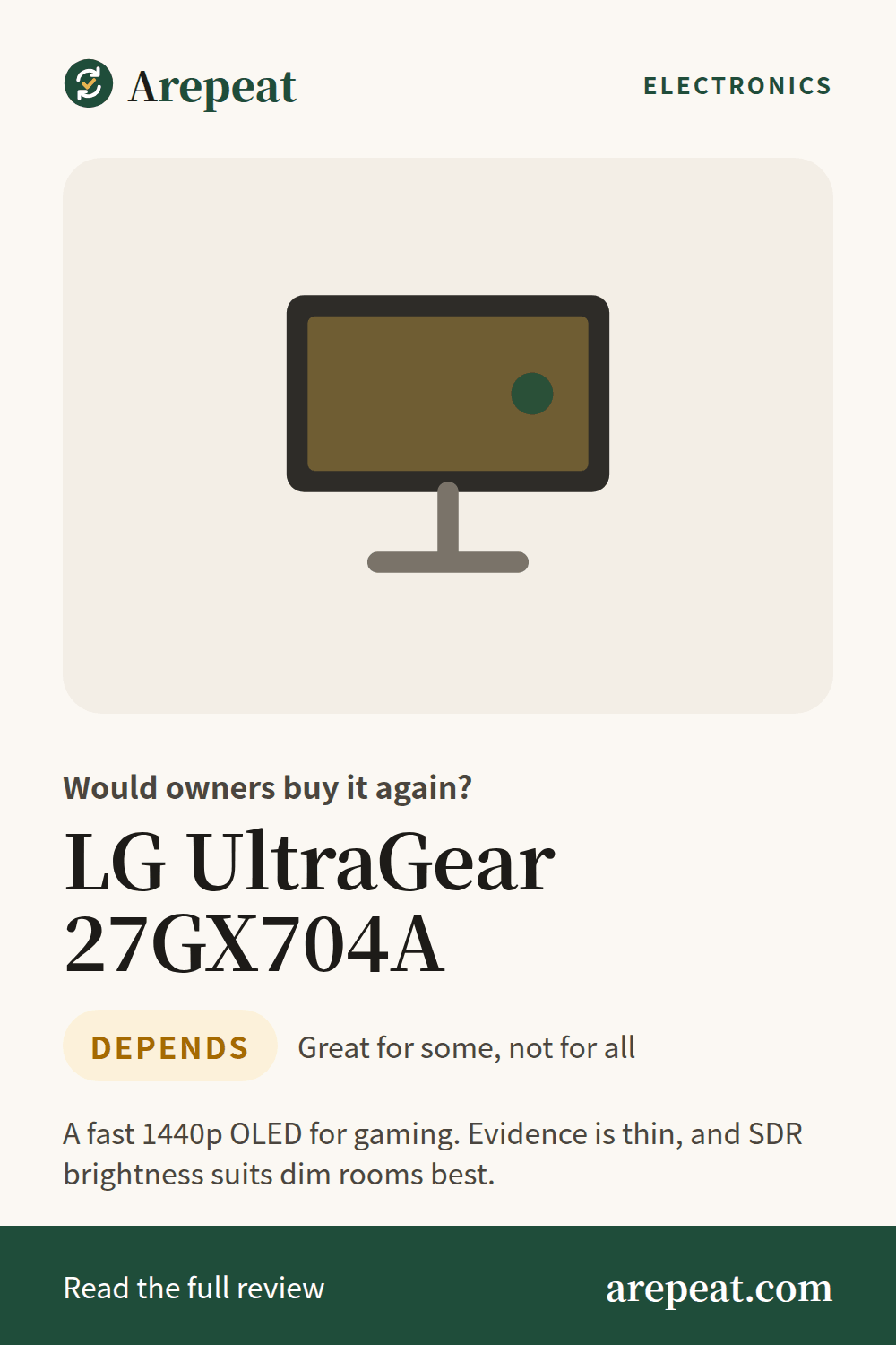 LG UltraGear 27GX704A review: would owners buy it again?