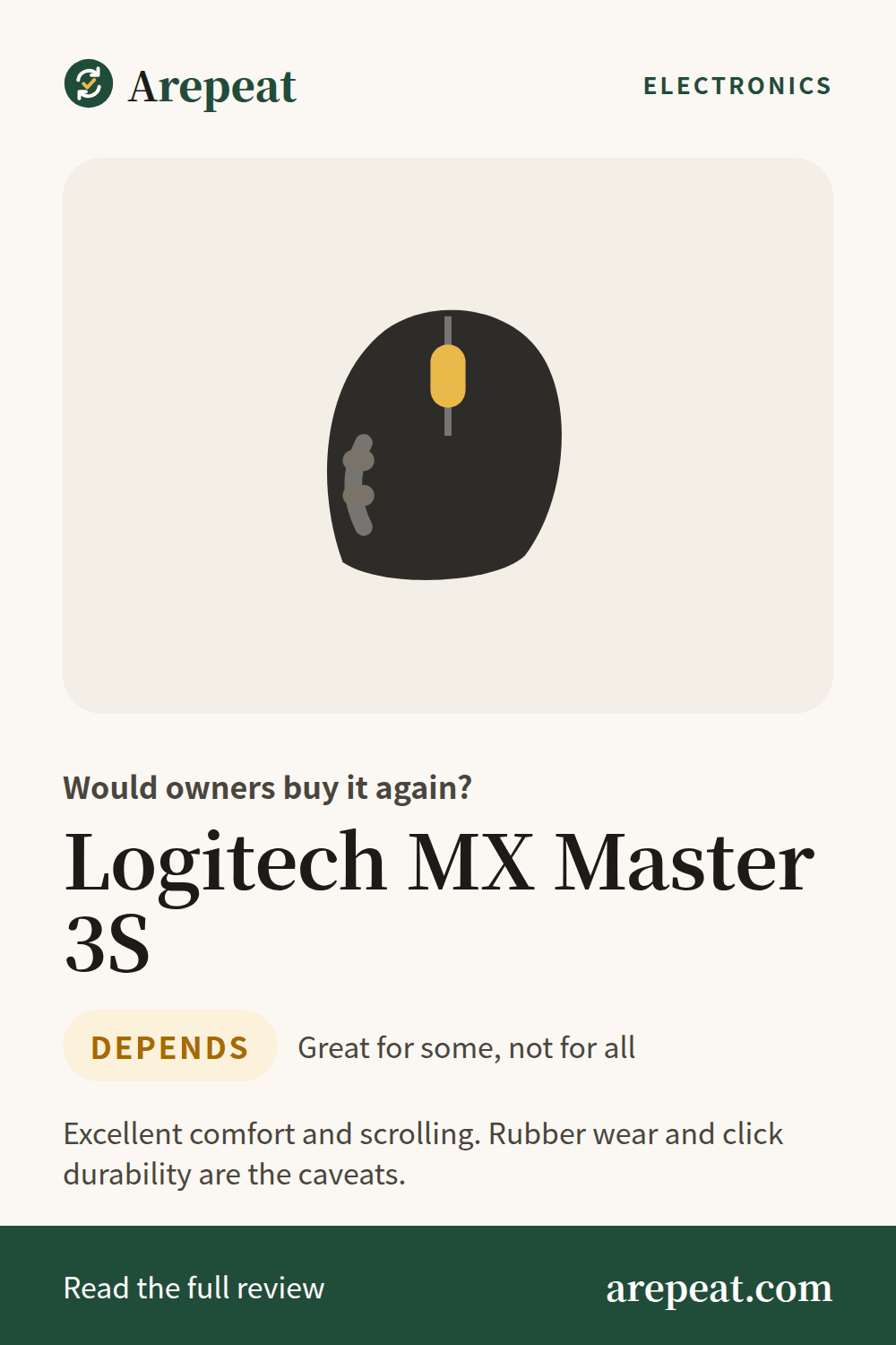 Logitech MX Master 3S review: would owners buy it again?