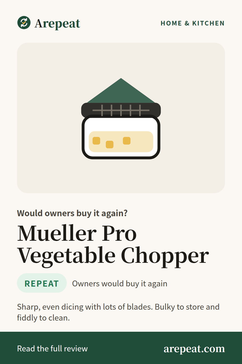 Mueller Pro Vegetable Chopper review: would owners buy it again?