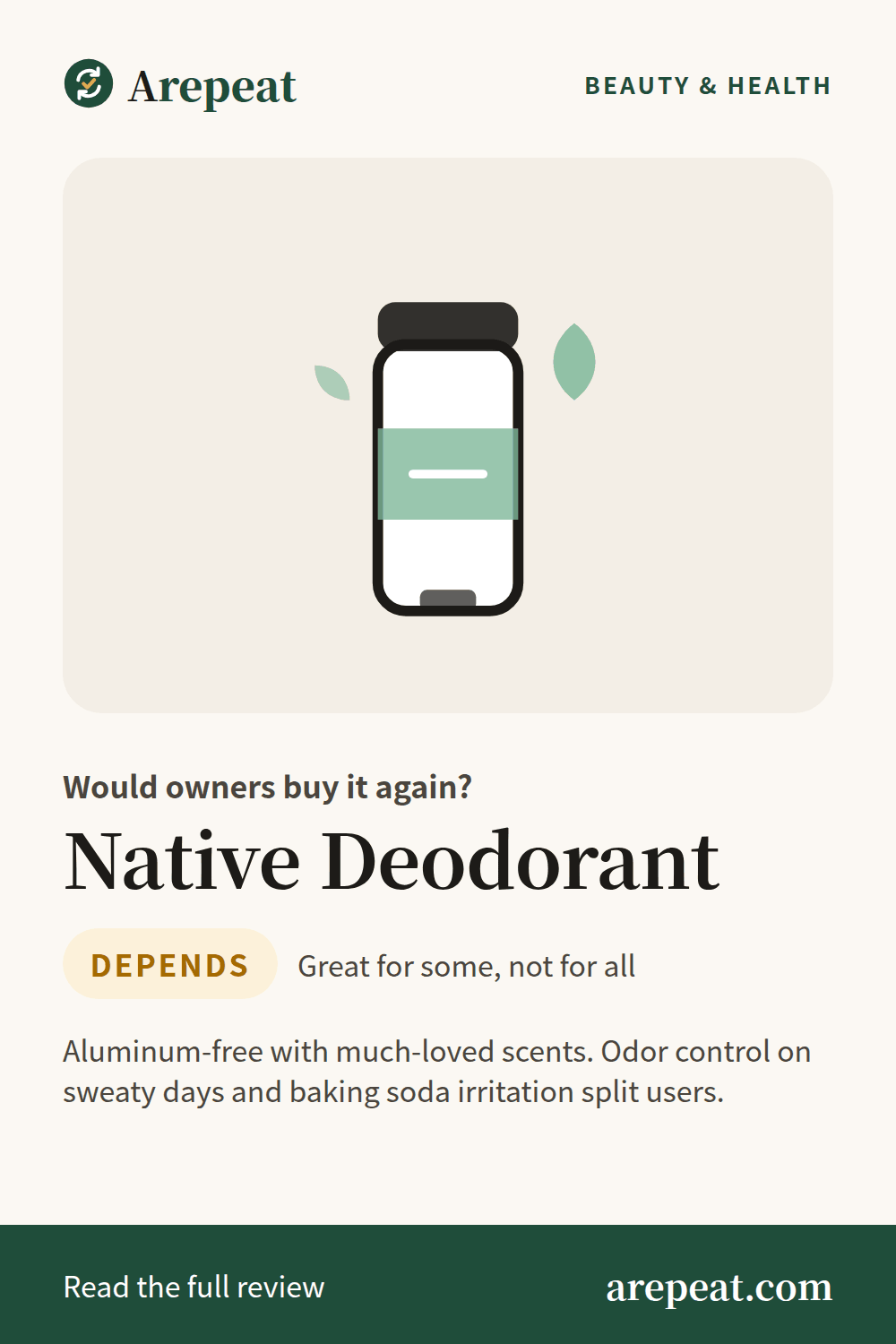 Native Deodorant review: would owners buy it again?