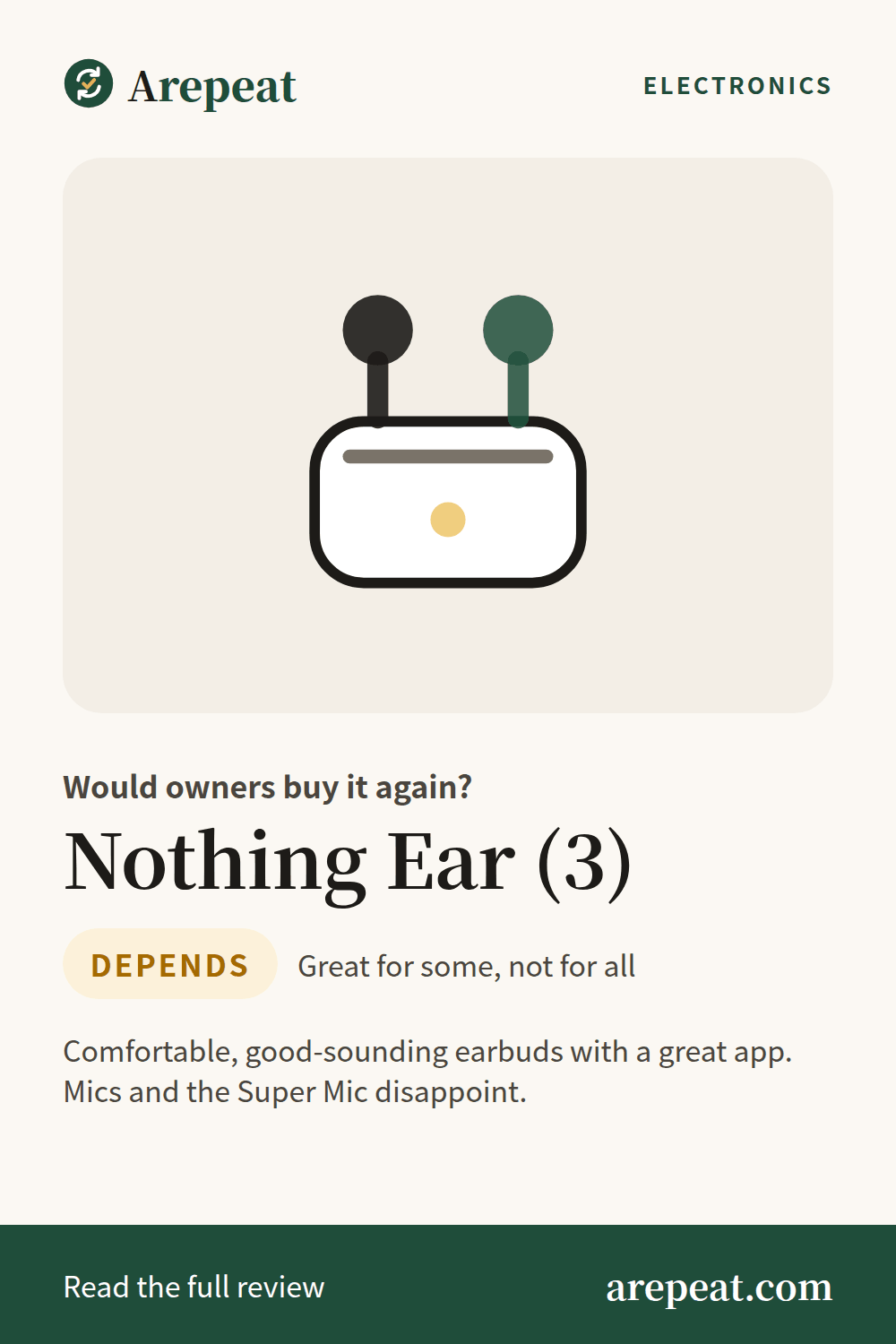 Nothing Ear (3) review: would owners buy it again?