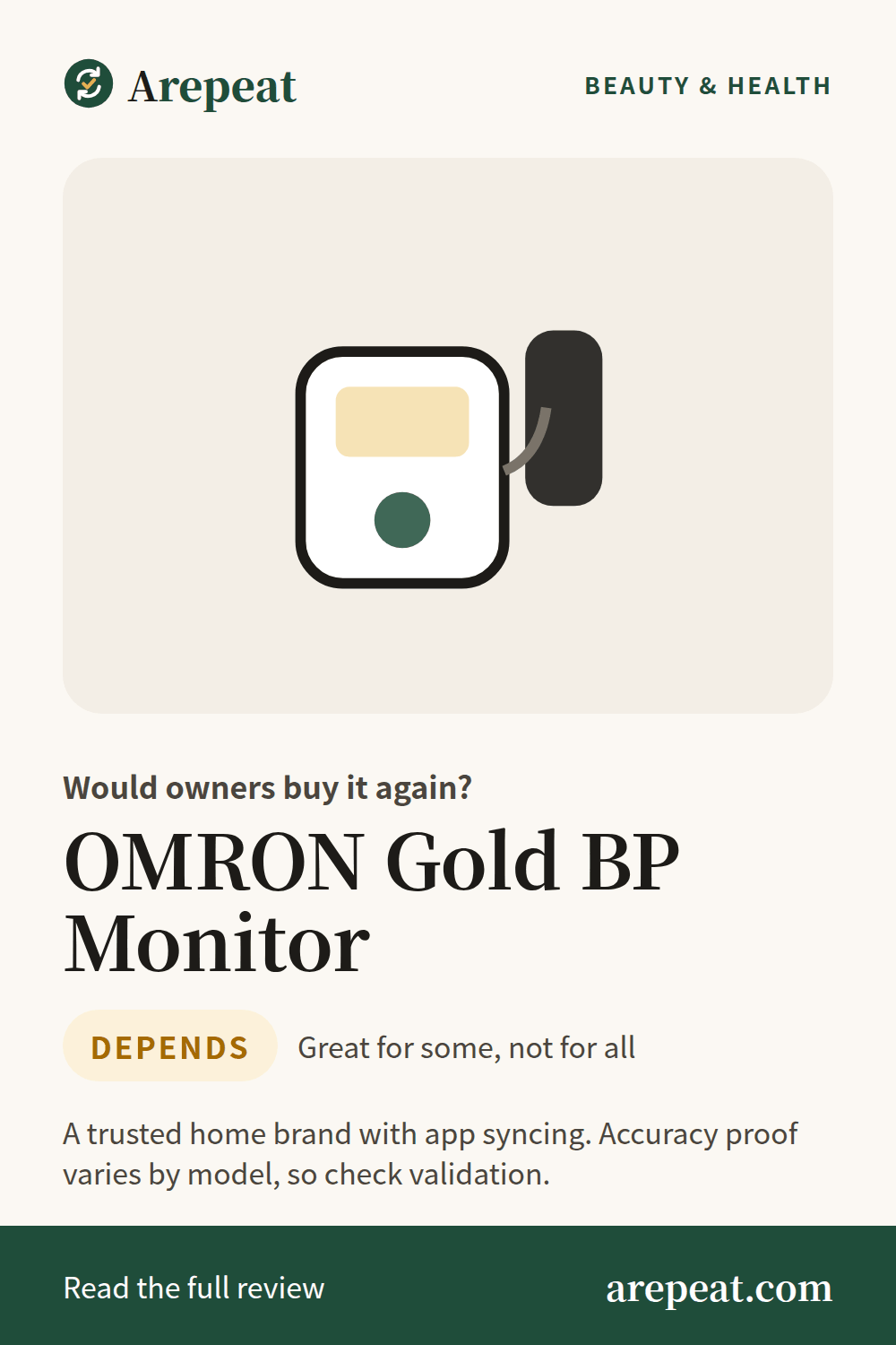 OMRON Gold BP Monitor review: would owners buy it again?