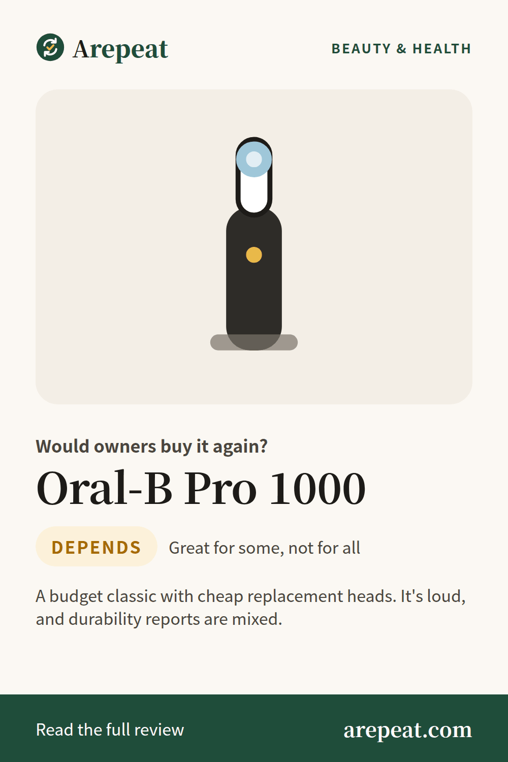 Oral-B Pro 1000 review: would owners buy it again?
