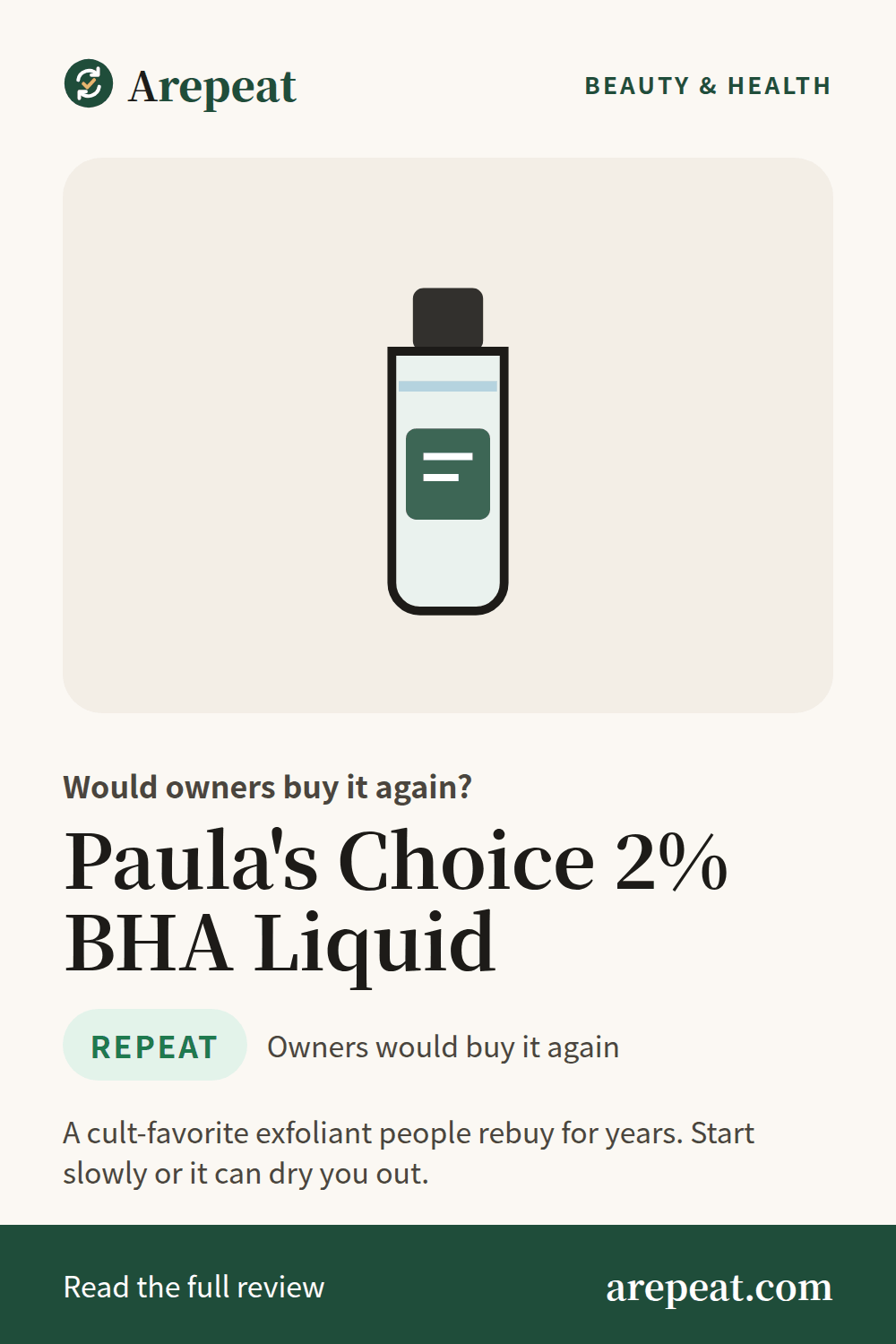 Paula's Choice 2% BHA Liquid review: would owners buy it again?