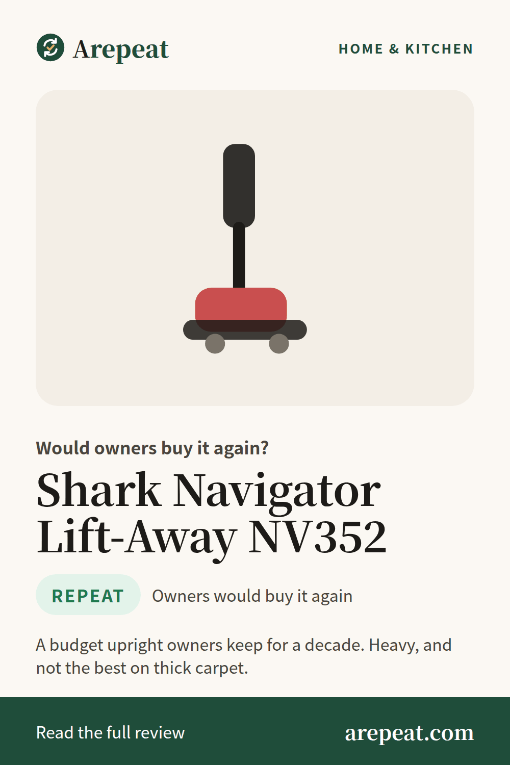 Shark Navigator Lift-Away NV352 review: would owners buy it again?