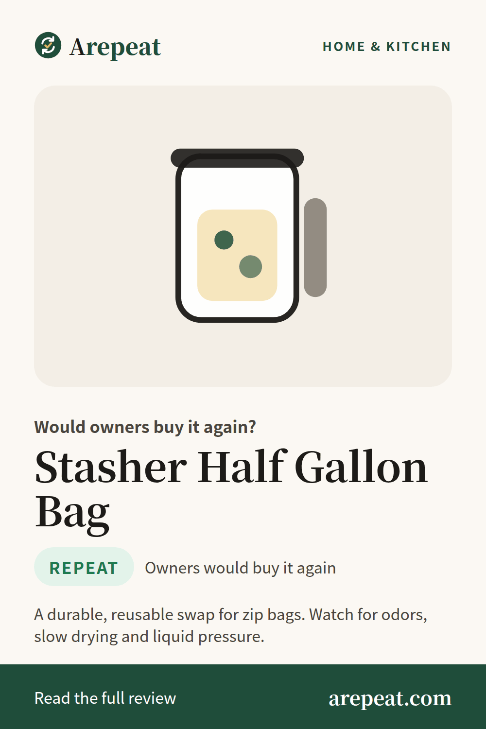 Stasher Half Gallon Bag review: would owners buy it again?