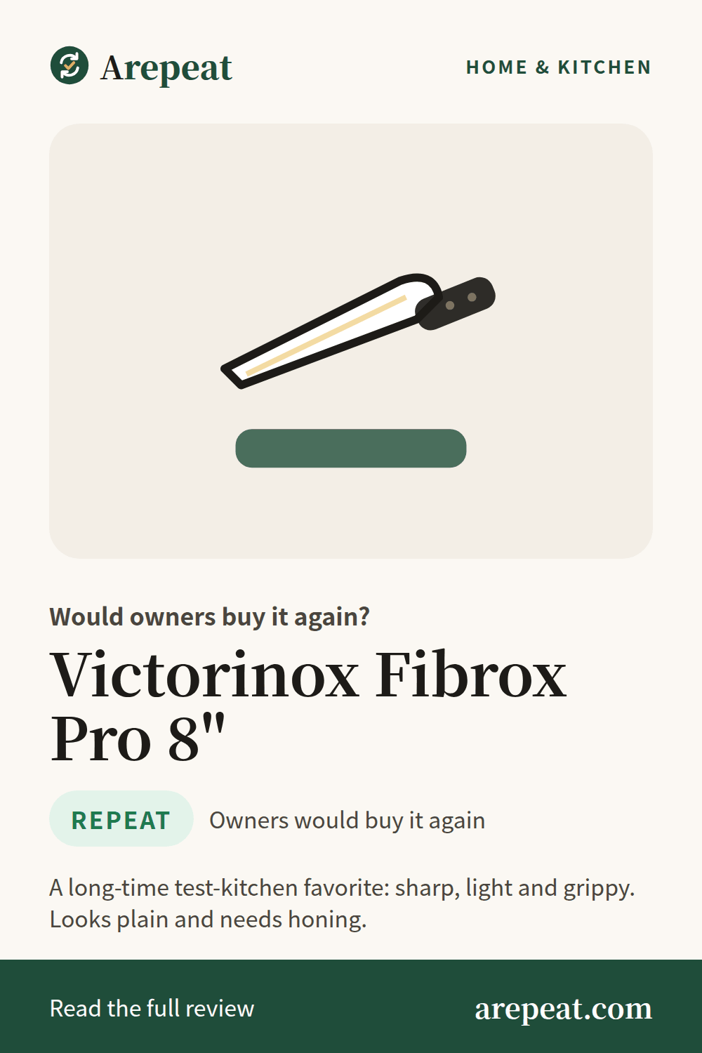 Victorinox Fibrox Pro 8" review: would owners buy it again?